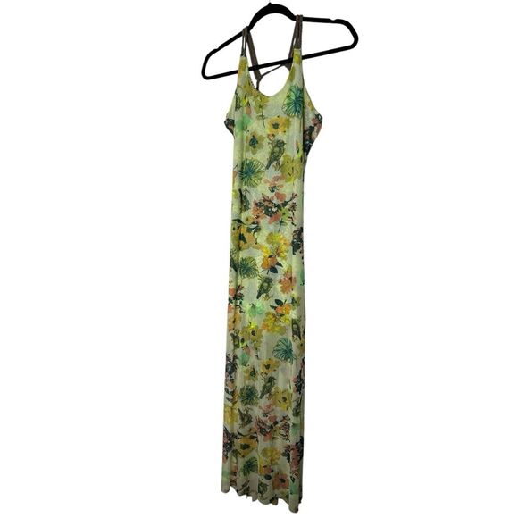 Maaji Dresses & Skirts - Maaji‎ Maxi Dress Women Medium Open Back Beach Bird Tropical Lightweight Stretch